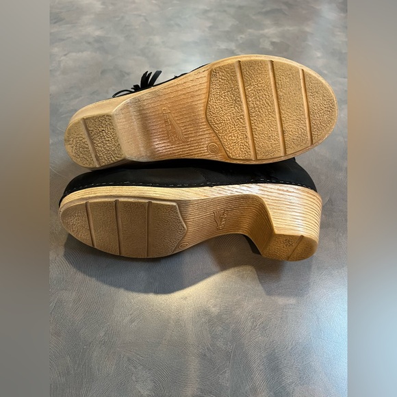 Dansko Maria Black Oiled Leather Ankle Boots Size 38 - Picture 9 of 15